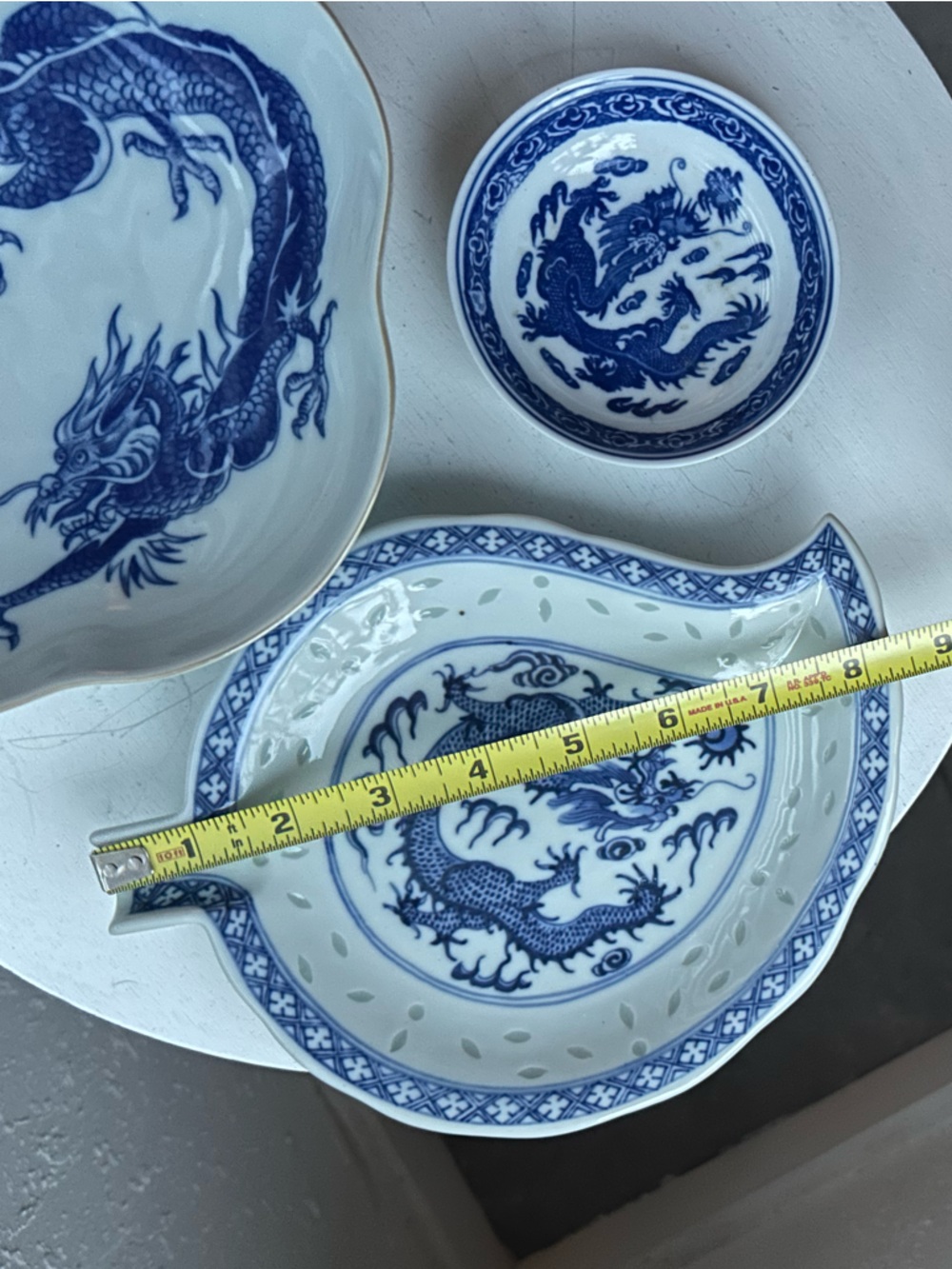 Blue and White Porcelain Trinket Dishes from the Orient. - Picture 3 of 5
